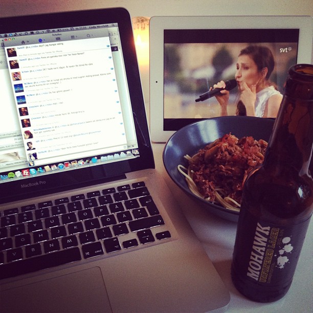Twitter/allsång/köttfärssås/öl