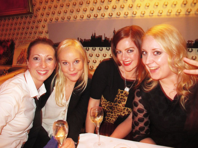 Lina, Emelie, Linda och jag