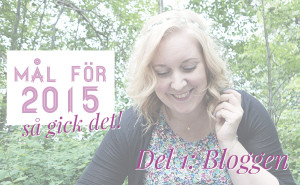 Mål för 2015: Bloggen - Så gick det!