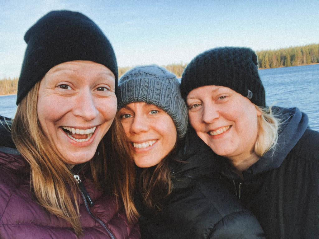 Jenny, Carin och jag